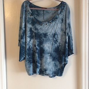 T Party tie die top